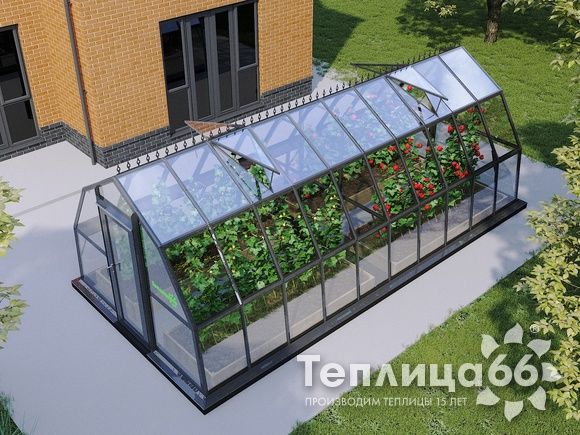 Теплица Рада Исеть под стекло, ширина 3 метра (Калькулятор)